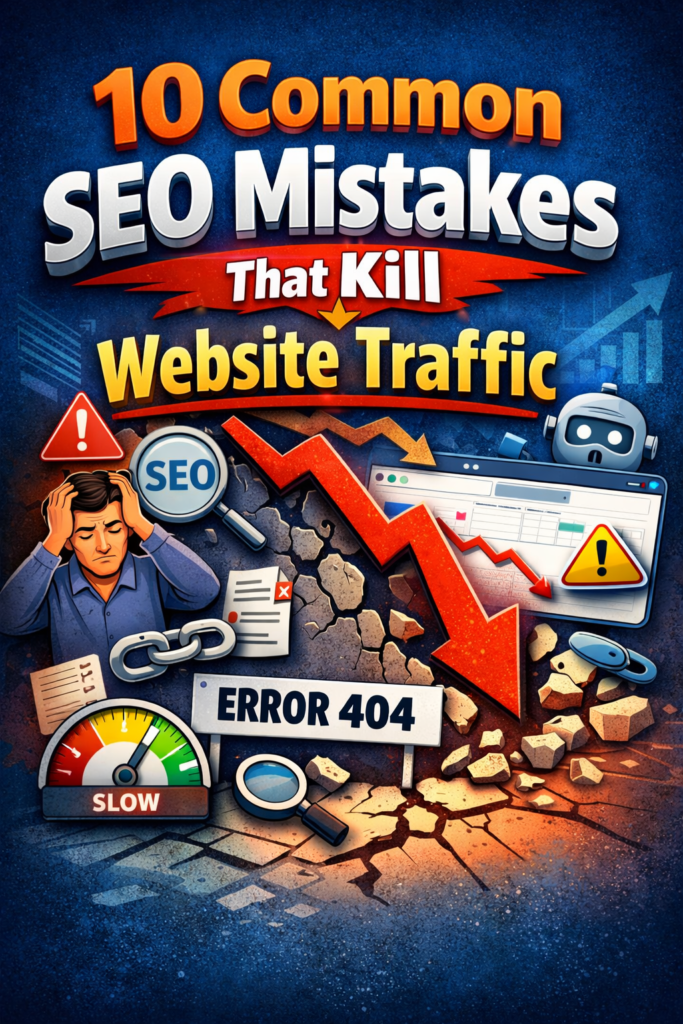 SEO mistakes that kill website traffic